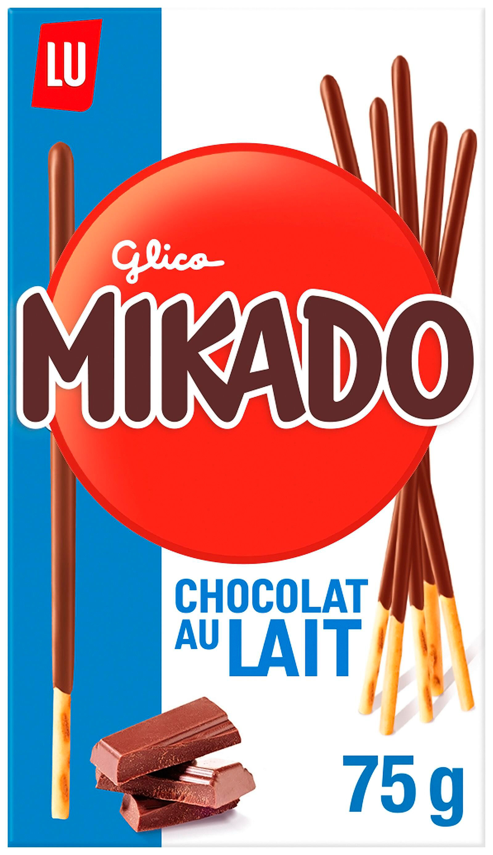 Galleta de chocolate con leche Mikado Lu 75g