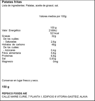 Patatas fritas onduladas gourmet Lays 170g
