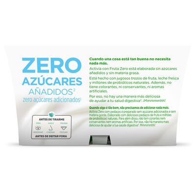Bífidus probiótico Activia 0% pack 4 kiwi