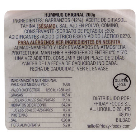Hummus a Taste Of Sol 200g