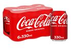 Refresco Coca-Cola Sabor Original 33cl pack lata P6