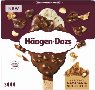 Helado H&auml;agen-Dazs Crunchy Macadamia Nut Brittle 3x80ml