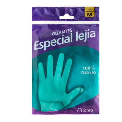 Guantes de nitrilo Lanta talla mediana especiales para lejía