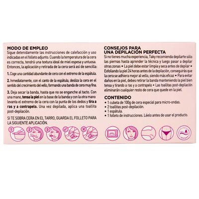 Cera depilatoria divina Taky 100ml facial especial microondas