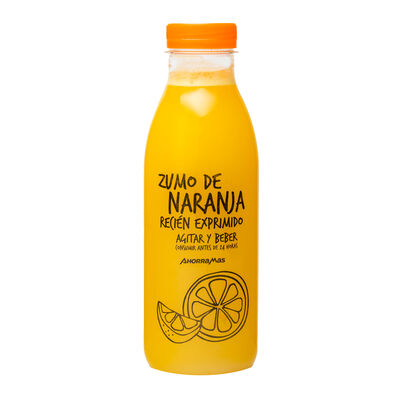 Zumo de naranja exprimido natural botella 0,5l
