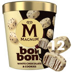 Helado Magnum Bonbon 12u White Choco-cookie