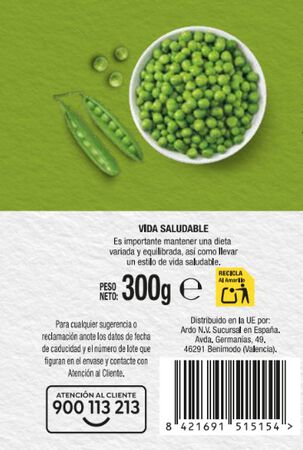 Guisantes Alipende 300g extrafinos