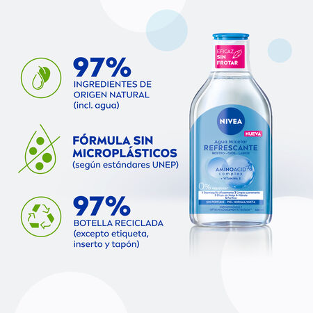 Agua micelar Nivea 400 ml Refrescante