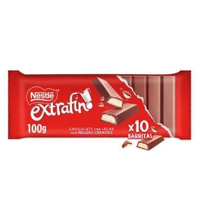 Chocolate con leche extrafino relleno cremoso Nestle 100g