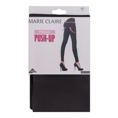 Leggings pitillo push up Marie Claire talla grande negro