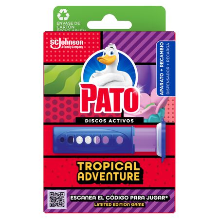 Desinfectante discos activos Pato aparato+reambio tropical adventure