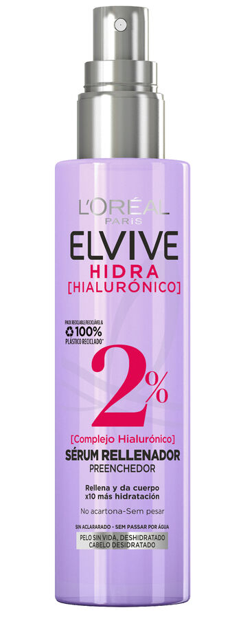 Sérum rellenador Elvive 150ml hidra hialurónico 72h de hidratación