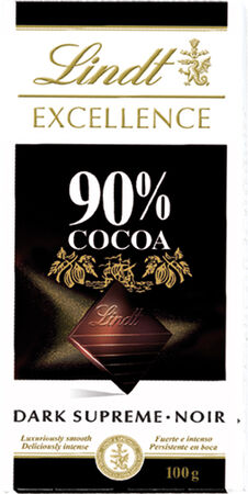 Chocolate negro Lindt excellence 100g 90% de cacao