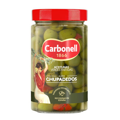 Aceituna con ali&ntilde;o casero Carbonell 450g