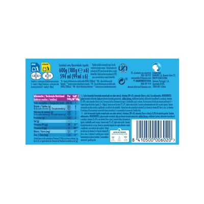 Actimel 0% MG pack 6 natural