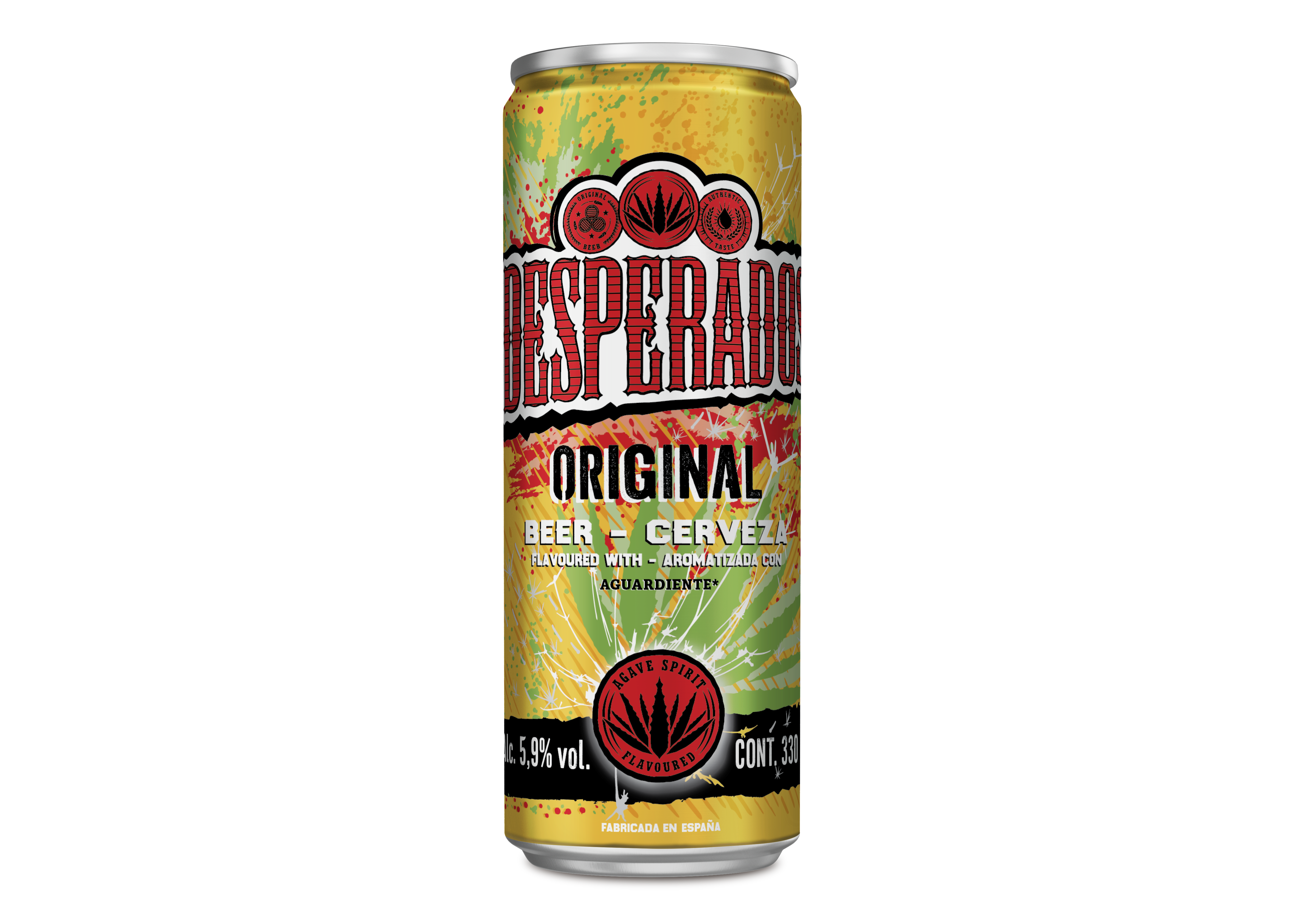 Cerveza rubia aromatizada con tequila Desperados 33cl
