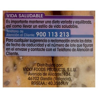 Palitos de pan crujiente Alipende con pipas 2 uds 80g