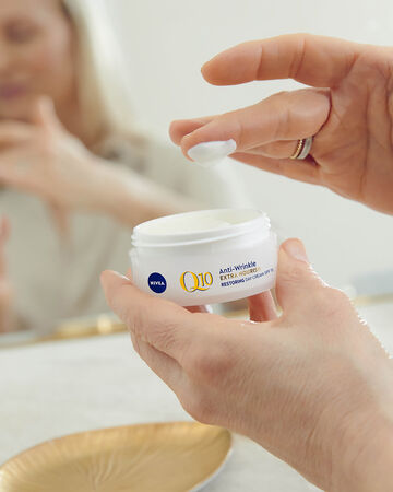 Crema Facial Dia Nivea Q10 50Ml Antiarrugas Extranutritivapiel Seca