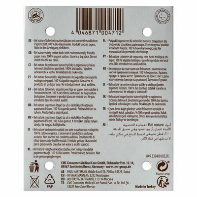 Bastoncillos ecológicos Bel nature 56 uds baby