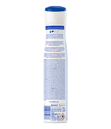 Desodorante en spray Nivea 200ml invisible antitranspirante