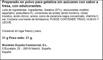 Gelatina light de fresa Royal 31g