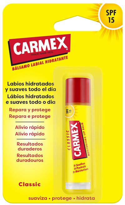 B&aacute;lsamo labial stick Carmex classic f5
