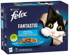 Comida húmeda para gatos festín del mar Felix 12uds