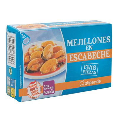 Mejillon Alipende 69g 13/18 escabeche