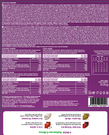 Dunkin 4 unidades haloween