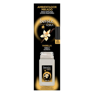 Ambientador mikado basic  Aura 100ml vainilla