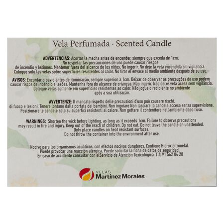 Vela aromatium Martínez Morales 2 unidades jazmín de noche
