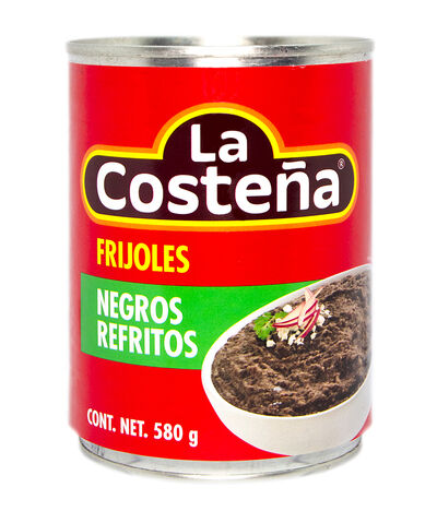 Frijoles negros refritos Costeña 580g