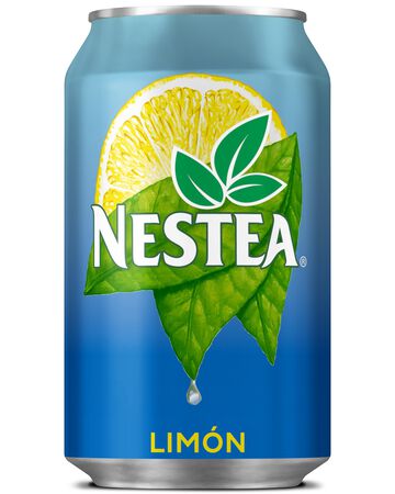 Refresco de té negro Nestea lata 33cl limón