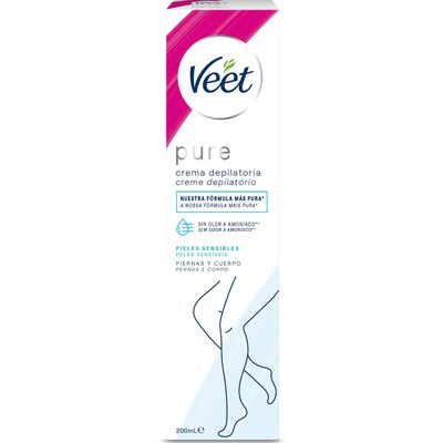 Crema depilatoria Veet tubo 200ml para cuerpo y piernas y piel sensible