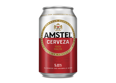 Cerveza rubia Amstel lata 33cl 