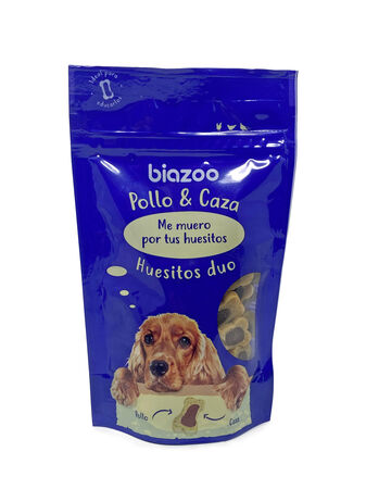 Alimento para perro Duo huesitos pollo/caza 100 g