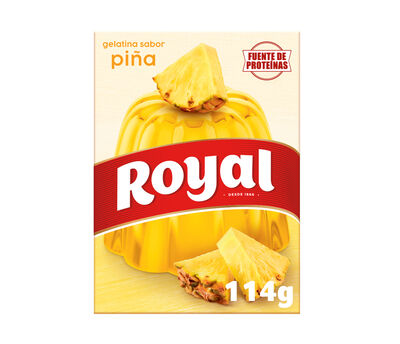 Gelatina sabor piña Royal 114 g.