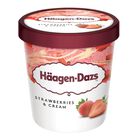 Helado en tarrina Häagen-Dazs 460ml strawberry&cream