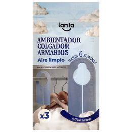 Ambientador colgador armario Lanta con aroma a aire limpio