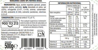 Margarina ligera Alipende 500g