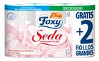 Papel higi&eacute;nico Foxy 4+2 rollos seda con pH neutro para la piel y aroma a talco