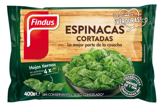 Espinacas cortada Findus 400g