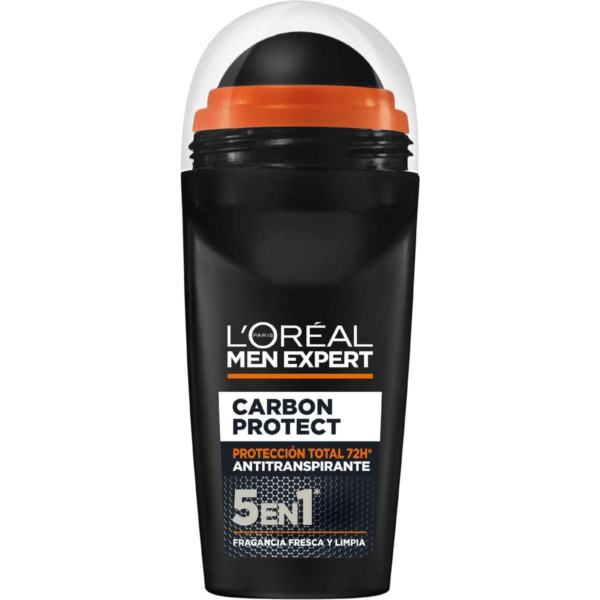 Desodorante en roll-on L'Oréal men expert 50ml carbón protect 5 en 1