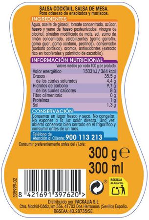 Salsa cocktail Alipende 300ml