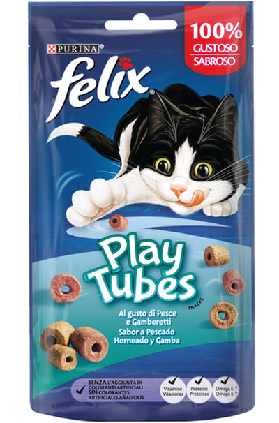 Snack gato Félix Play Tubes 50g