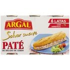Pat&eacute; sabor suave Argal pack 6