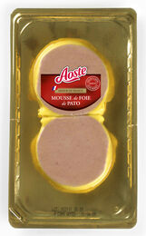 Medallón mousse de pato AOSTE, pack 2x100 g