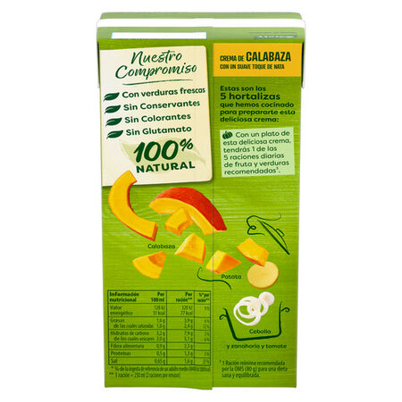 Crema calabaza con un suave toque de nata Knorr 500ml