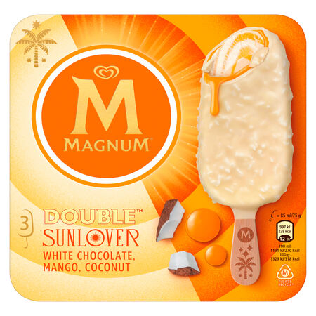 Helado Magnum double sunlover 3 uds