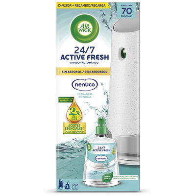 Difusor automático + recambio 24/7 Active Fresh nenuco Air Wick 228ml